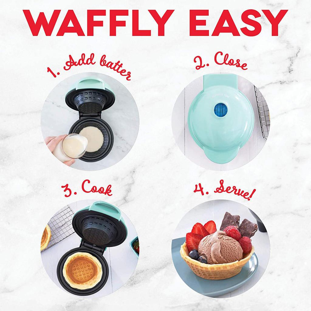 350W 110/220V Household Nonstick Ice Cream Bowls Maker Egg Tart Machine Mini Breakfast Waffle Bowls Machine