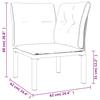 6 Piece Garden Lounge Set In Black and Gray Poly Rattan