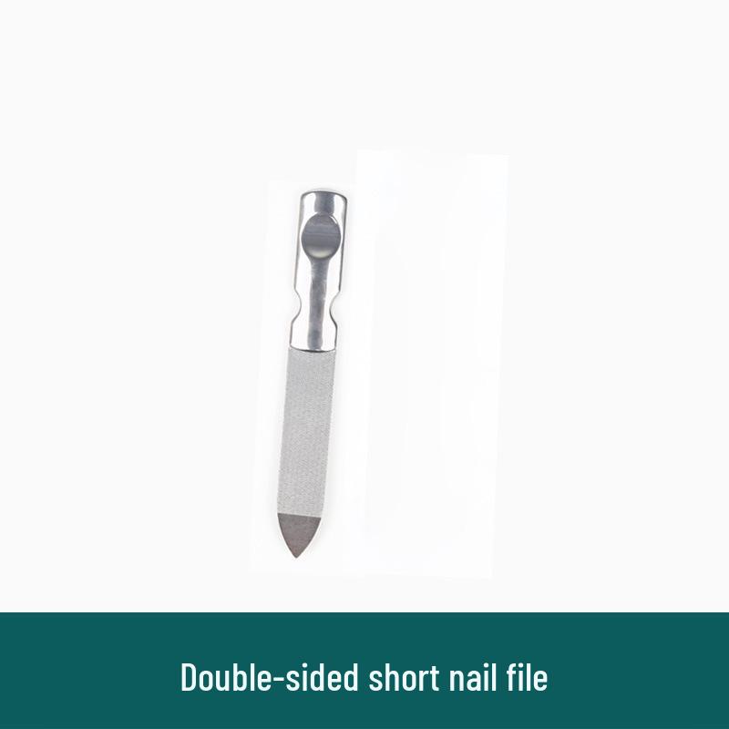 Stainless Steel Double-Sided Nail File Buffing Strip Ultra-Thin Manicure Tool