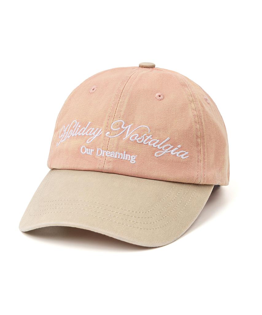 EXPRESSHOLIDAY Our Dreaming Washed Ball Cap_Pink