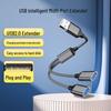 Type-C Portable USB Hub: Docking Station, Flash Drive, Mouse Extension, Cord Splitter, Multi-Port Expander.