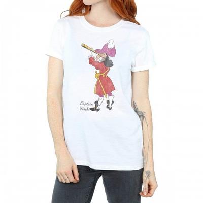 Klassisches Captain Hook Boyfriend-T-Shirt aus Baumwolle für Damen