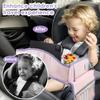 Carseat Table Tray for Kids Polyester Toddler Travel Lap Desk and Organizer with Padded Shoulder Strap Baby Safety Seat Fence