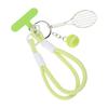 Stylish Green Tennis Racket Keychain Accessory Unique Green Tennis Racquet Pendant Bag Decoration For Tennis Lovers