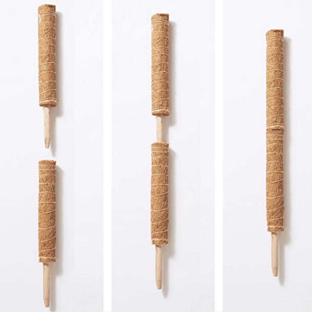 2Pcs 450mm Coir Totem Pole Moss Stick Fibre Plant Climbing Plant Support Totem Pole for Plant