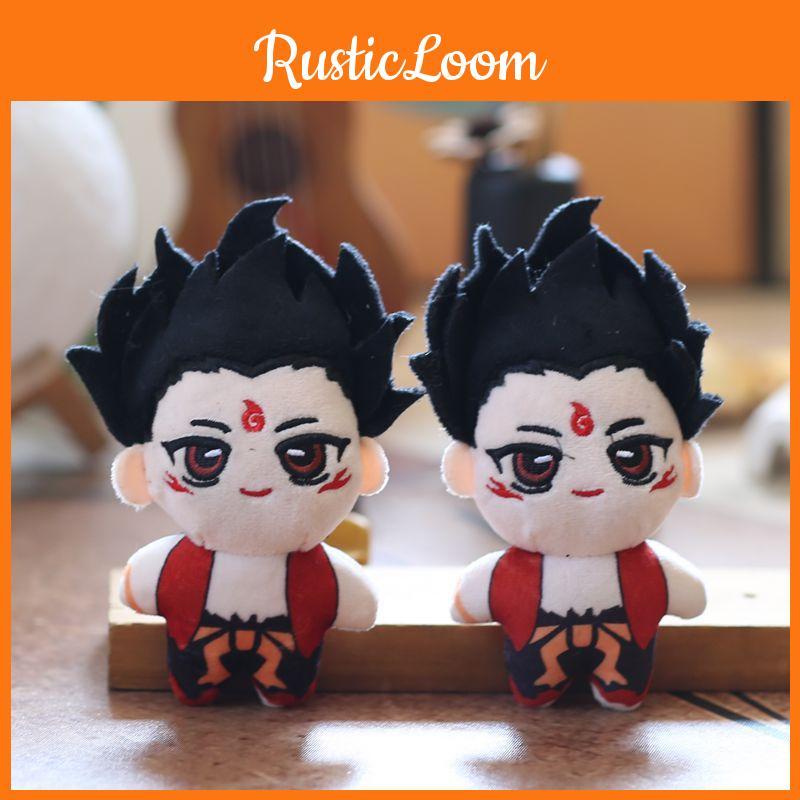 Toy Plush Nezha Keychain With Pp Cotton Backpack Accessory For Gift Kids