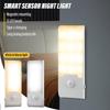 Motion Sensor LED Induction Night Light Rechargeable Cabinet Lamp Magnetic Closet Lights  Baby Room