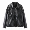 Za Autumn/Winter New Arrivals Women's Clothing Zr European and American Style Foreign Trade Fashion Versatile Sweet Cool Bow Leather Jacket Coat