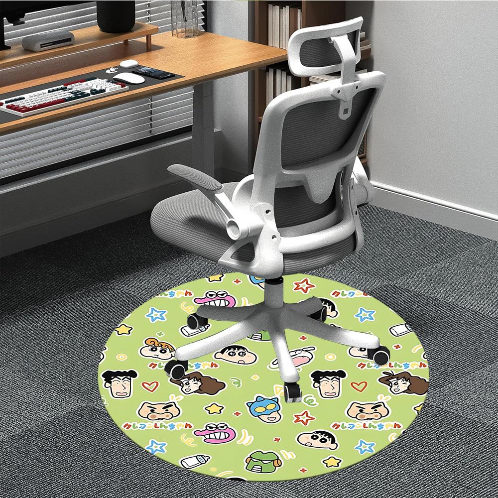 

1pc Crayon Shin-chan Characters Office Round Area Rug, Under Office Chairs Bedroom Living Room Home Decor a1022418 80cm by 80cm