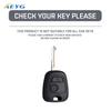 Abs Carbon Fiber Pouzdro na klíče od auta Pro Peugeot 206 207 307 408 607 Pro Citroen C1 C2 C3 C4 Pro Xsara Picasso Příslušenství na klíčenku