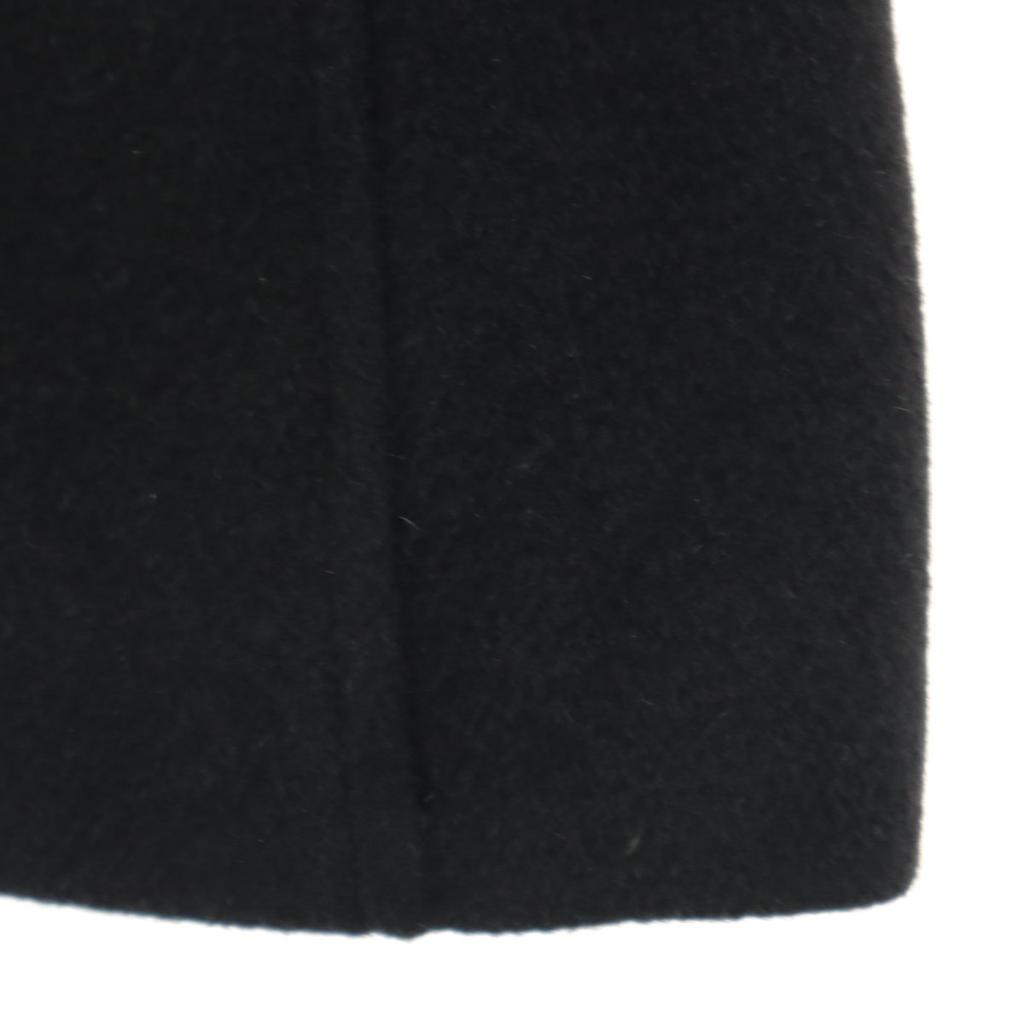 Coach Melton Edelstahl Kragenmantel XS schwarz Damen Gebraucht
