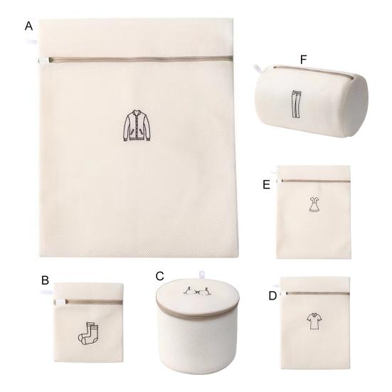 Vaskepose for klesvask Lett å henge opp Beskytt klær Polyesterfiber Flott pleie Maskin for hjemmet