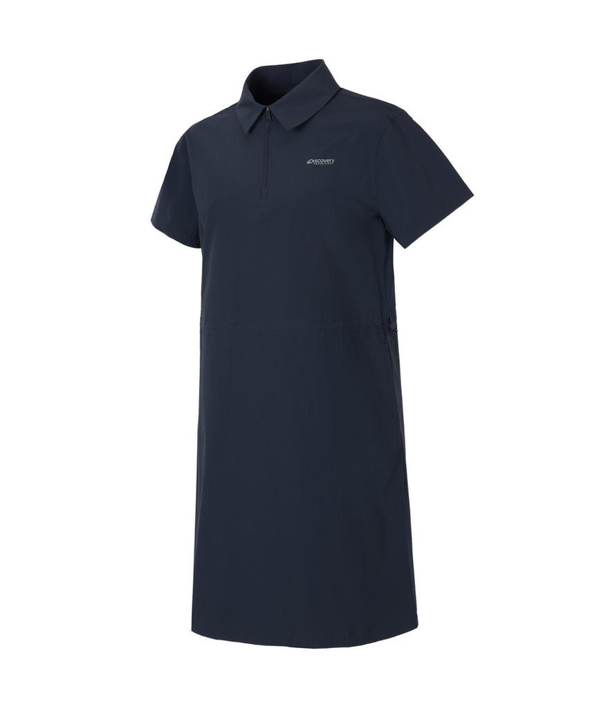 DISCOVERY EXPEDITION Women'S Freshvent Collared Mini Dress (D/Navy)