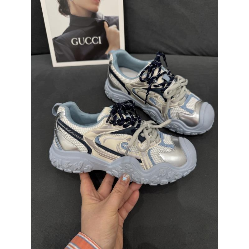 Platform ugly cute shoes dad shoes women's spring and summer new mesh breathable hiking shoes casual sports shoes tide