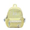 Schoolbag high-value plaid schoolbag women's new lace girl heart backpack Japanese sweet student travel backpack