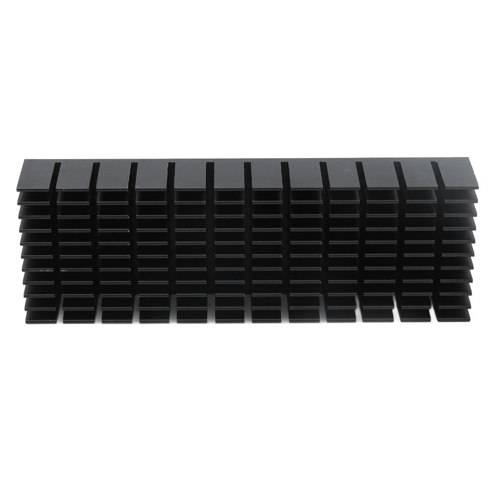 2Pcs With Adhesive Cooling Fins 120*40*20mm Aluminum Power Radiator  Heat Dissipation
