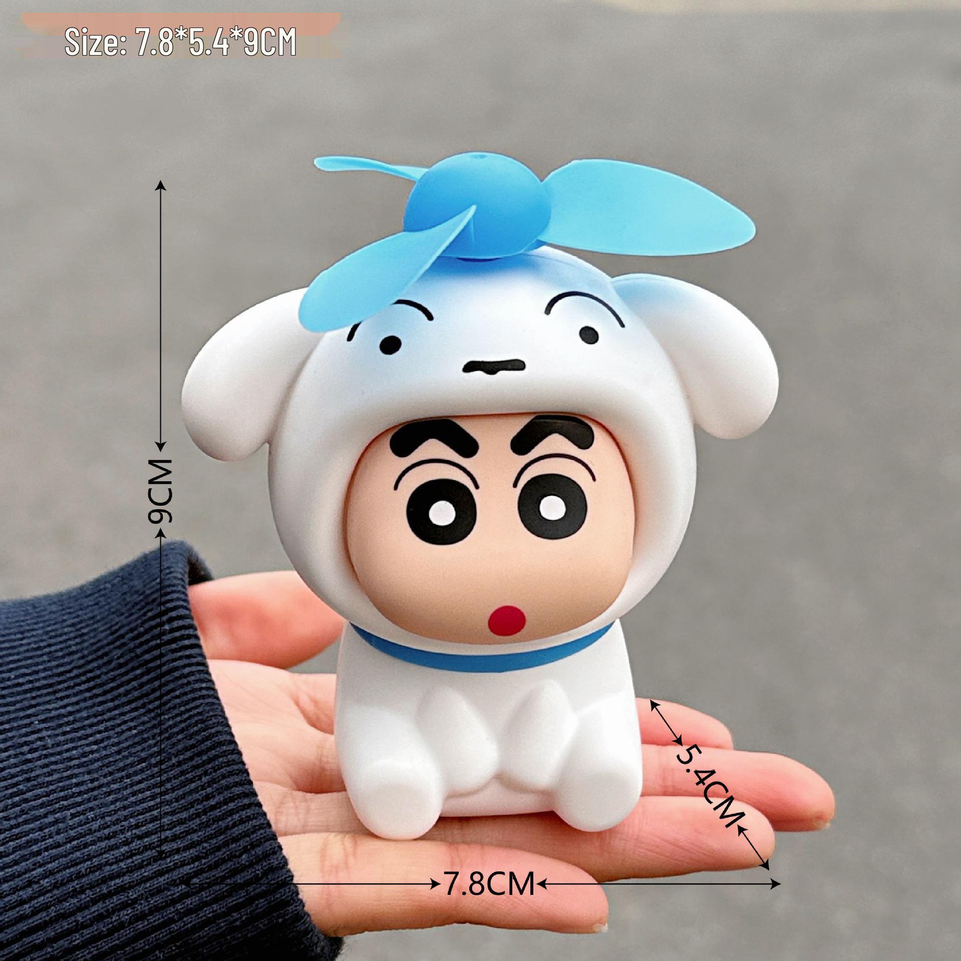 Crayon Shin-chan USB Rechargeable Portable Handheld Fan As shown