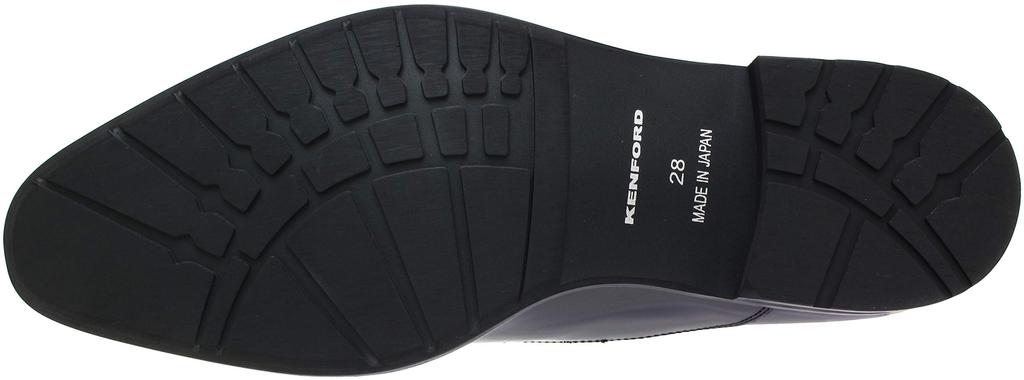 Business-Schuhe mit gerader Spitze, 4E, wasserabweisendes Leder, SCHWARZ, Regal Corporation, große Größe, hergestellt in Japan, SCHWARZ [Kenford] (Normale Breite)