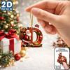 2d Flat Ornament Acrylic Acrylic Decorative Pendant Christmas Pendant Fade Resistant Acrylic Hanging Decoration For Holiday