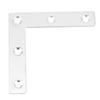 50 peças Placa de Canto em L de Aço Inoxidável Conector Conexões para Móveis Conectores (80 mm)