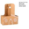 Gingerbread Drink Holder 2 Cup Drink Carrier with Handle Foldable Gingerbread House