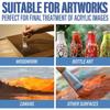 Gloss Varnish for Acrylic Painting Artist's Acrylic Varnish NonYellowing NonToxic AntiCrazing High Gloss Finish for Artwork Acr