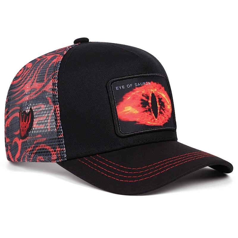 

High Quality Fashion trend Cartoon Snapback Cotton Baseball Cap Men Women Hip Hop Dad Mesh Hat Trucker Hat Dropshipping 54-61CM чёрный