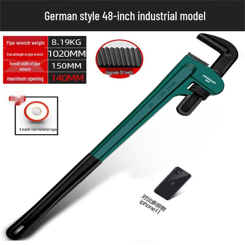 Greener Heavy-Duty Pipe Wrench
