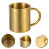 Stainless Steel Mug Smooth Edge Design For Outdoor Camping Coffee Tea Beer Portable Insulated Water Cup Multi-Function