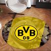 Bvb (1) Round Office Rug Decorative Floor Rug for Office Bedroom Living Room and Home Space