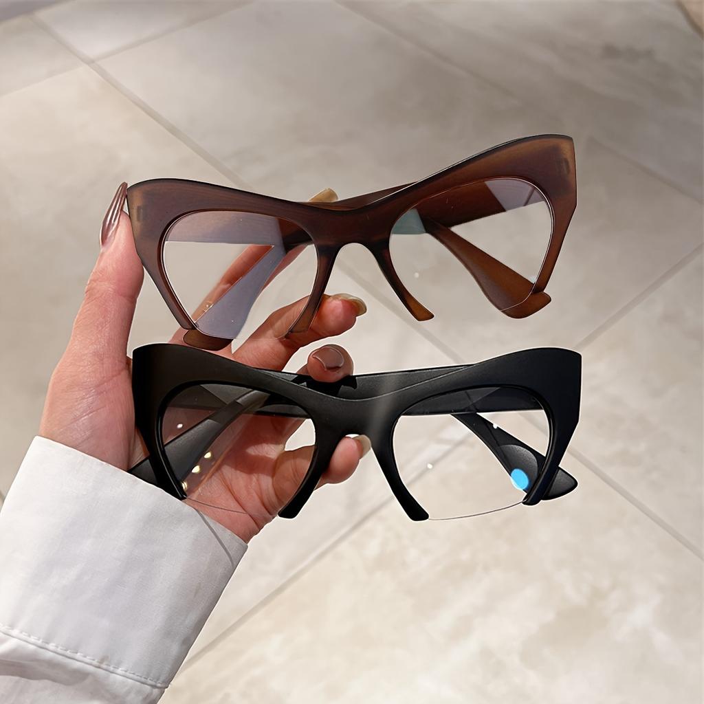 Half Frame Cat Eye Blue Light Blocking Glasses Computer Gaming Tv Phones Glasses For Women Men