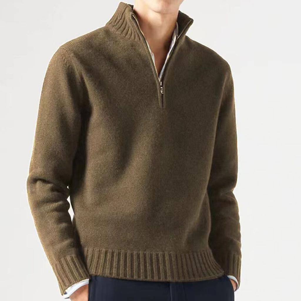 Men's Casual Thick Knit Sweater for Winter Warmth Everyday Wear