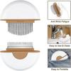 Cat Comb, Pet Comb 2 in 1 Washable Pet Comb Brush Cat and Dog Massage Comb for Long and Short Haired Pets(Khaki)