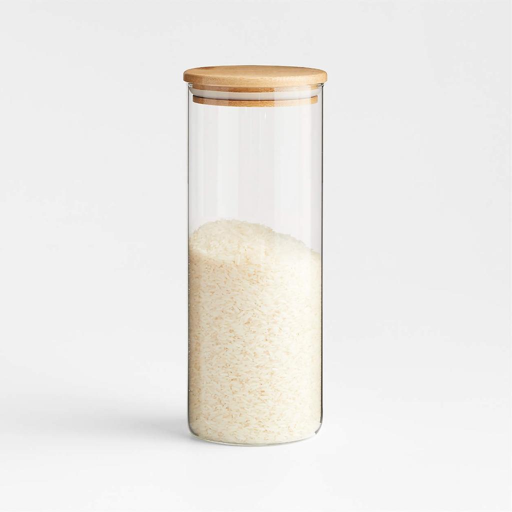 3X Pojemnik Słoik Szklany 1000Ml Na Makaron Mąkę Cukier Żywność Kawę Kaszę