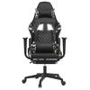 Gaming Chair with Massage and Footrest Black and Camouflage Artificial Leather