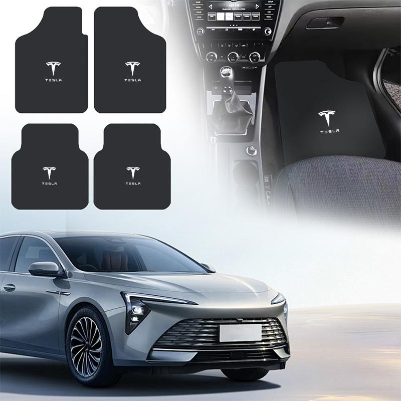 Samochodowe Dywaniki Podłogowe Przednie Tylne Dywanik Wnętrza Mata Ochronna Antypoślizgowa Do Tesla Model 3 Model S Model X Model Y Cybertruck Roadster