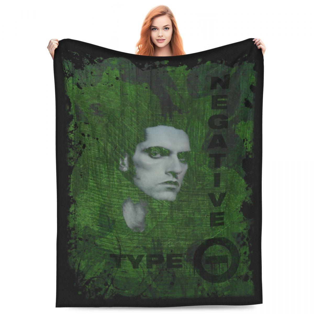 Pandara Jewelry Unisex Type O Negative Peter Steele Blankets Velvet Summer Multifunction Ultra-Soft Throw Blanket For Sofa Couch Plush Thin Quilt