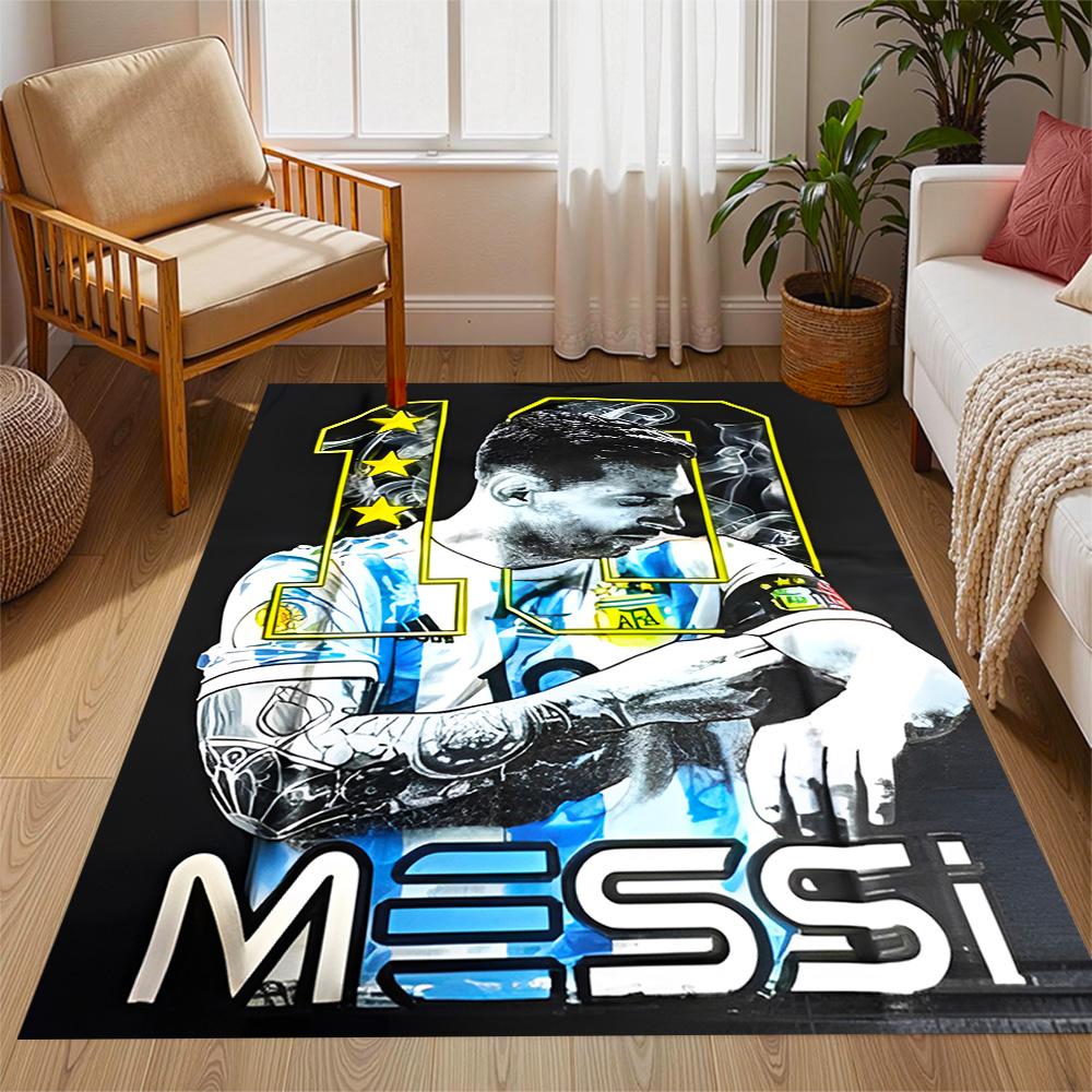 Tappeto da Pavimento Tappeto da Ufficio Celebrazione Messi dell'Argentina Perfetto per Ingresso Soggiorni Balcone Corridoio Tappeto Antiscivolo Decora Uffici