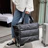 Winter Large Capacity Waterproof Tote Shoulder Bag for Women Space Pad Cotton Feather Down Crossbody Bag Female Casual Handbags