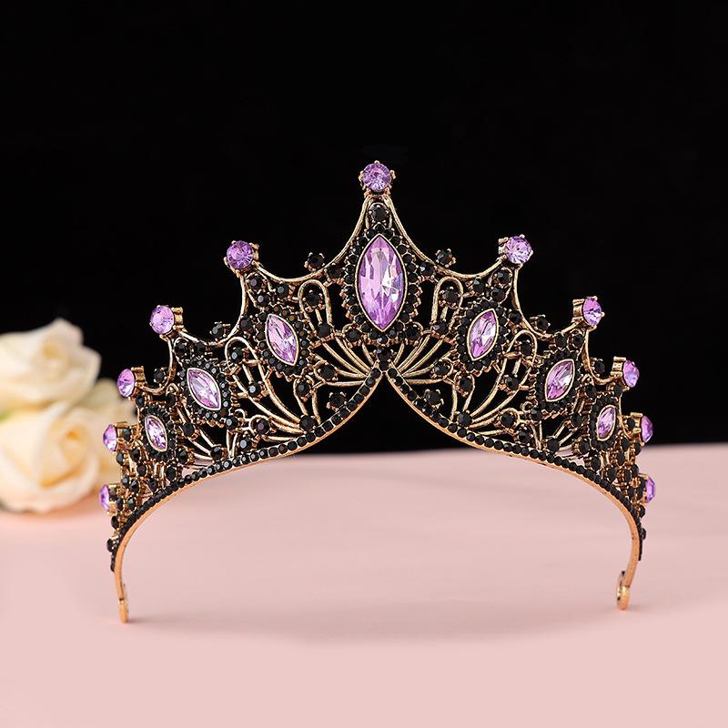 Children's Rhinestone Princess Crown Hairband - Bridal Headpiece & Korean-Style Headwear for Girls