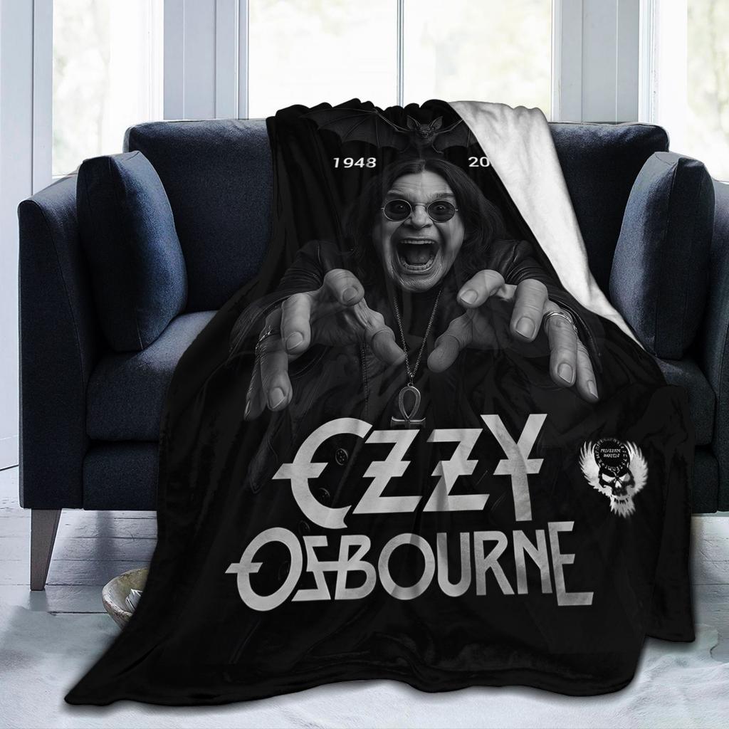 Ozzy Osbourne Rock Band Deka Fleece Jaro Podzim Multifunkční Měkké Přehozy pro Lůžkoviny Cestovní Lůžkoviny Přehozy