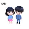 2Pcs/Set Boy Girl Cartoon Doll Miniature Ornaments Garden Dollhouse Decoration