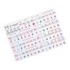 88 61 54 Tasters Piano Keyboard Klistremerker Avtakbare Keyboardetiketter med Notelinjer for Nybegynnere Enkel Installasjon