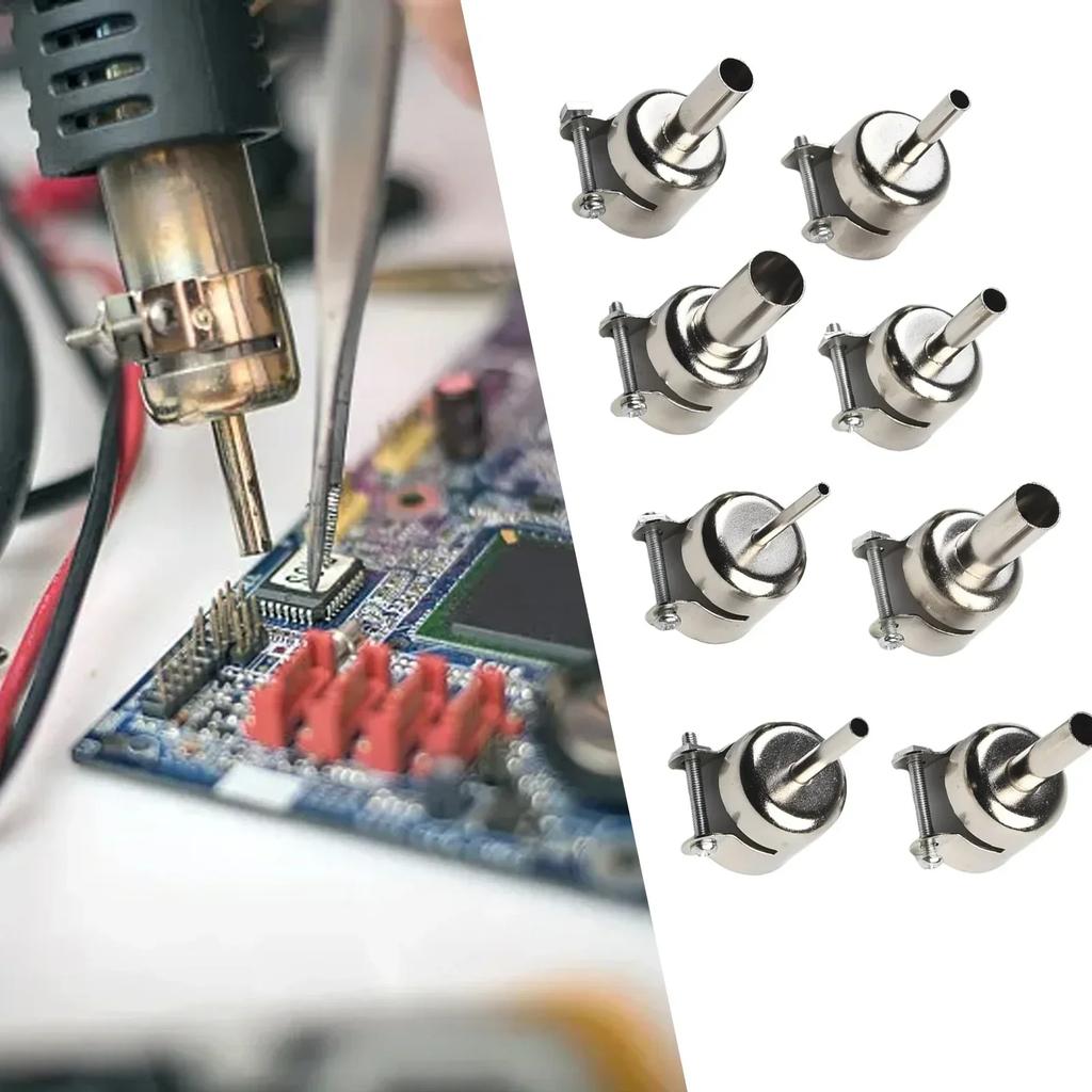 Hot Air Nozzle Welding Nozzle Soldering Station 1pc 3-12mm Silver Stainless Steel Aoyue 906 For 850 And 852D Series