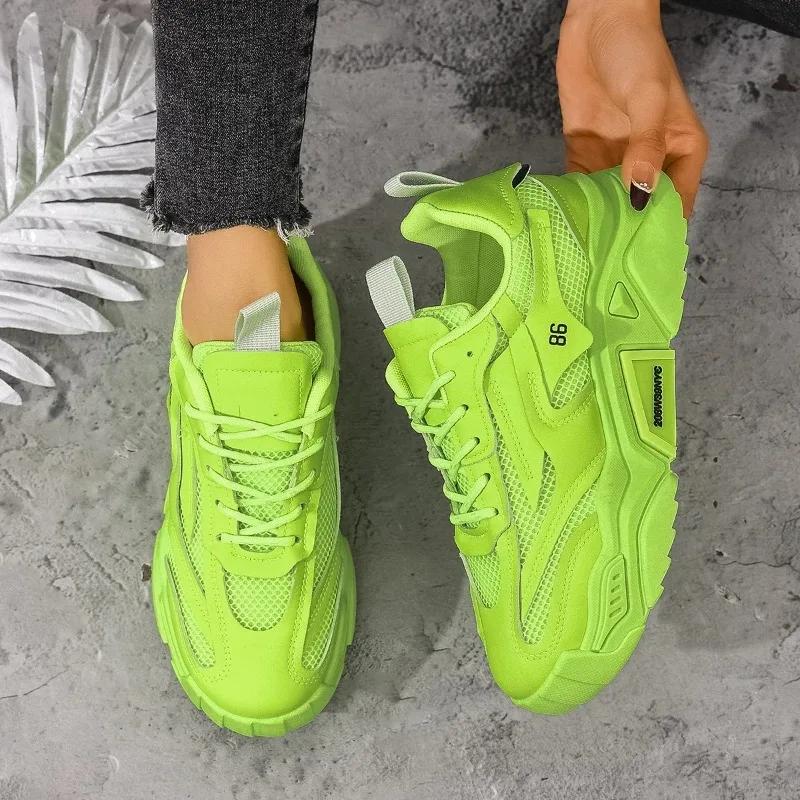 Summer Women Platform Shoes Casual Sports Shoes Versatile Soft Bottom Breathable Running Shoes Sneakers Women Zapatos De Mujer