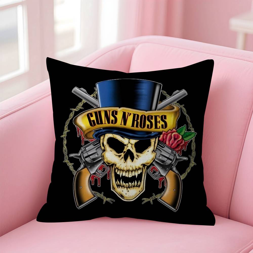 Rock Music Band GGuns N Roses  Personalized Pillow Dust Cover Bedroom Kids Party Decoration Pillowcase Birthday Children Gift