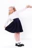 Girls’ Pleated Skirt – High Waist & Wide Folds, Any Season, 6219-080 HC
