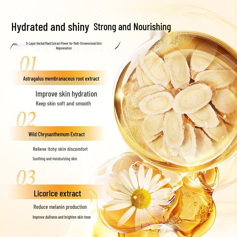 Tonico & Emulsione Idratante Leggera all'Astragalo Biran Tang per Pelli Idratate, Nutrite e Luminose.