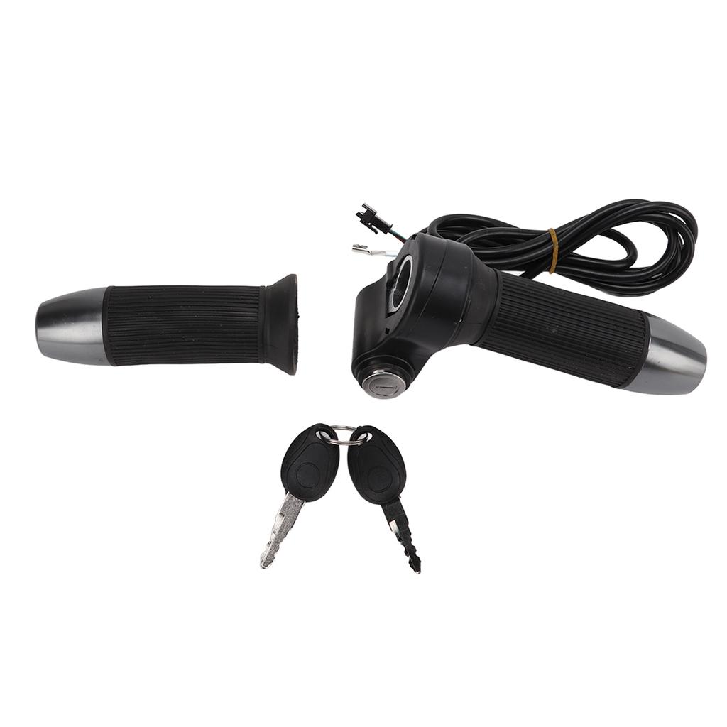 1 Pair Electric Bike Handlebar Throttle Grips Universal Twist Throttle Accelerator Grip