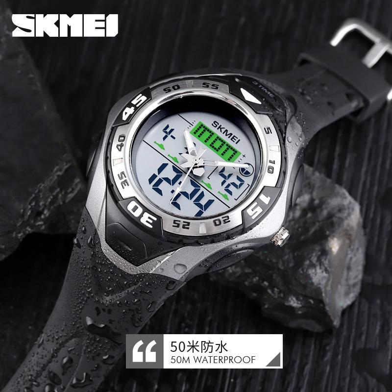 Hot-selling Three-time Multi-function Men's Watch, Outdoor Sports Student Camouflage Electronic Watch